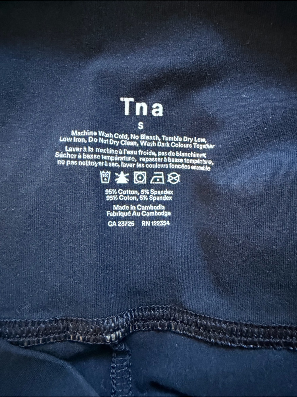 TNA Women’s Black Leggings - Picture 2 of 2